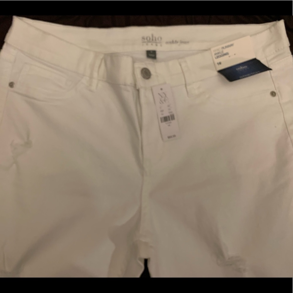 New York & Company - Ankle Skinny Ripped Jeans